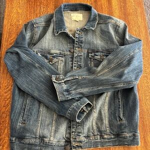 Aeropostale men’s denim blue jean jacket trucker cotton blend XL